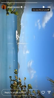 Aliyah Boston's IG story