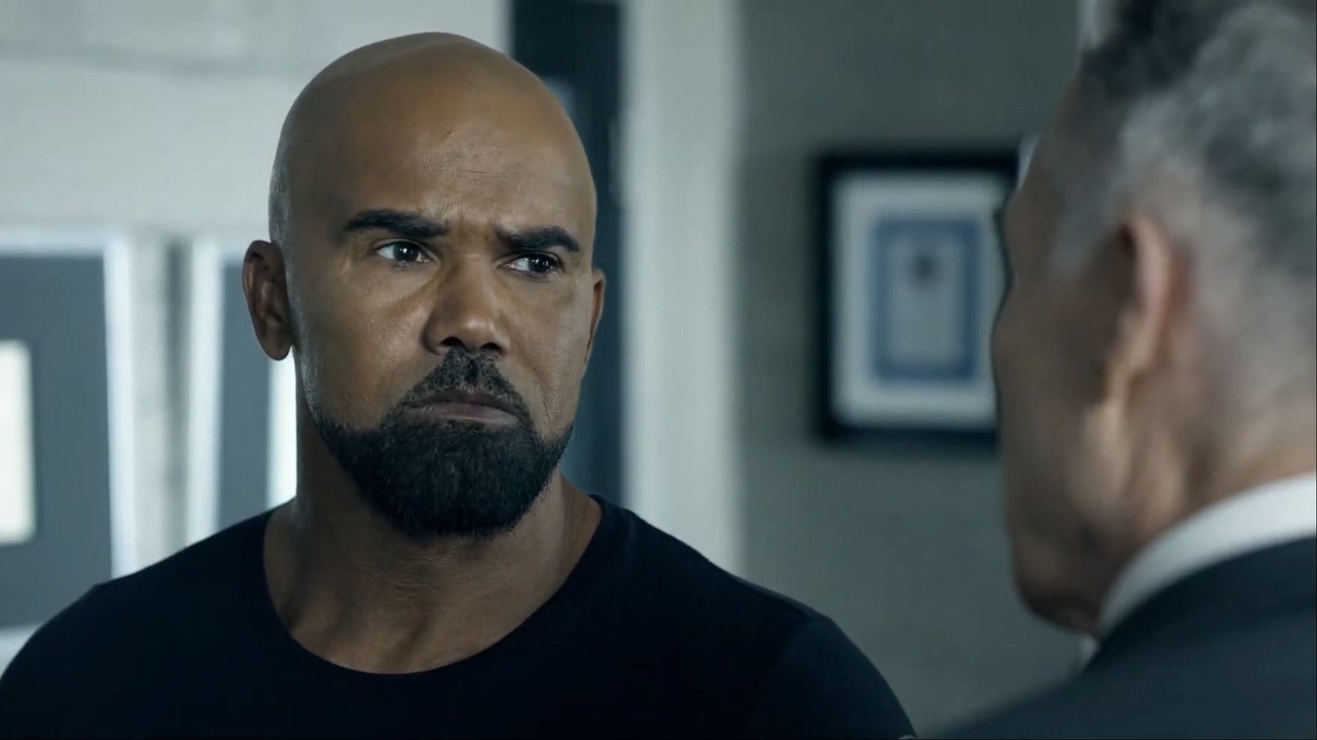 Shemar Moore as Sergeant Daniel &quot;Hondo&quot; Harrelson in S.W.A.T.. Hondo is the team leader, known for his tactical expertise and deep commitment to bridging the gap between law enforcement and the community. (Image via CBS)