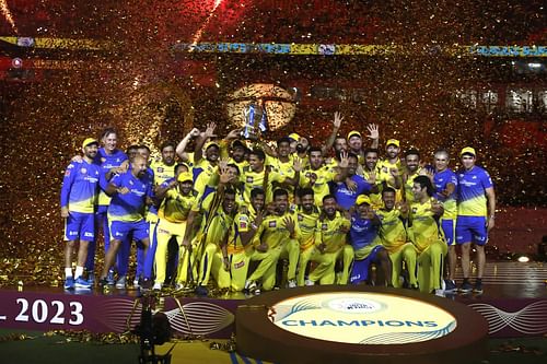 Chennai Super Kings won their fifth IPL title by beating Gujarat Titans in the final of the IPL 2023- Source: Getty