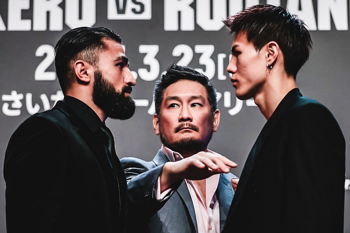 Marat Grigorian (left) and Kaito Ono (right). [Photo from ONE Championship]