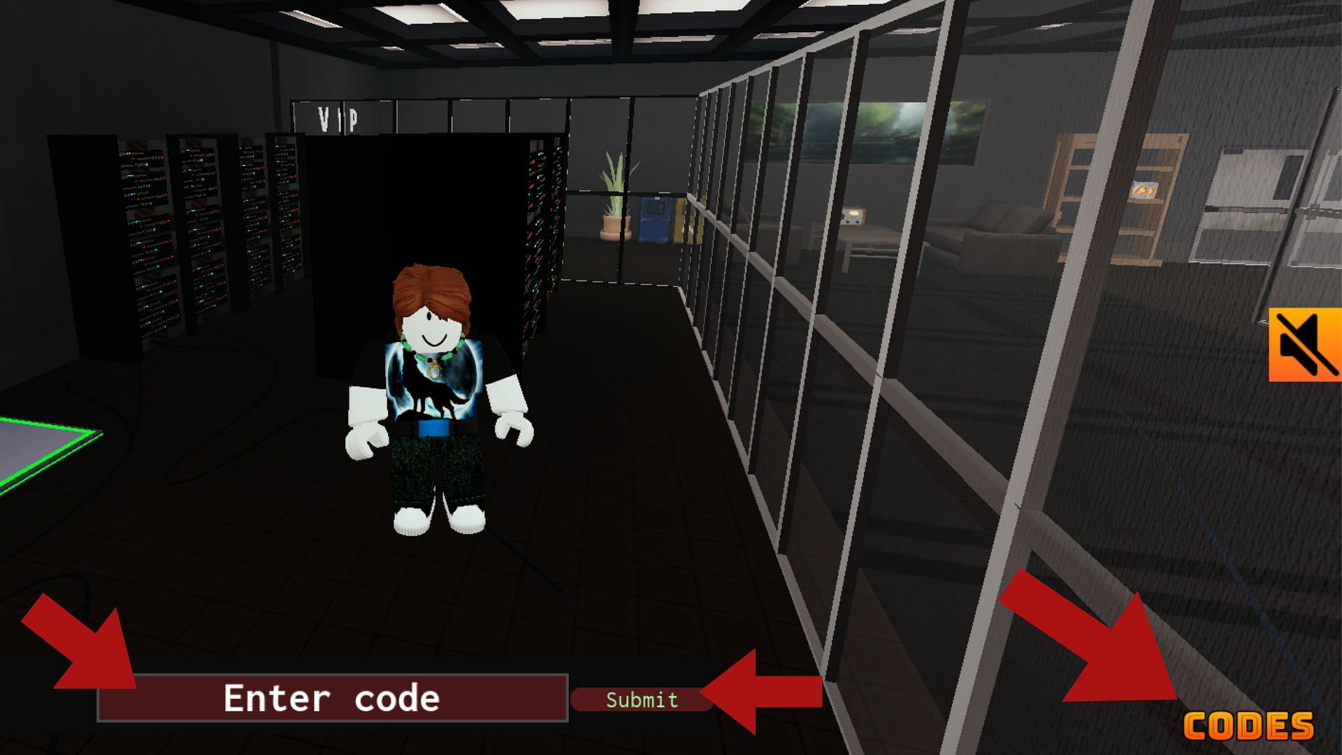 Code box in Chaos Theory (Image via Roblox)