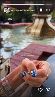 Lorenzo Musetti's girlfriend Veronica Confalonieri's Instagram Story (Image: Instagram @veronica.confalonieri)