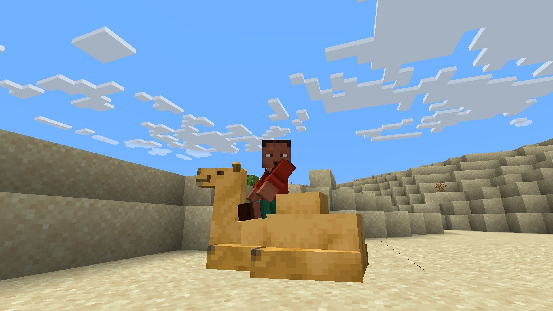 Camel in desert (Image via Mojang &amp; Sportskeeda Gaming)