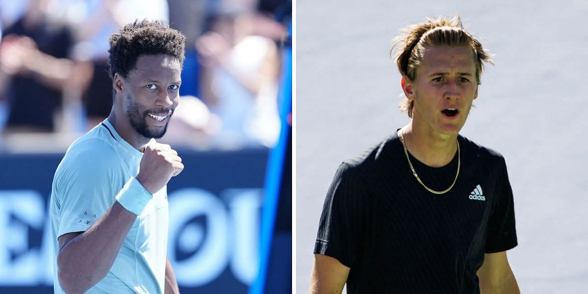 Gael Monfils (L) and Sebastian Korda (R); ( Source - Getty Images)