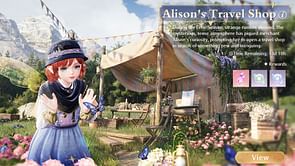 Alison's Travel Shop event guide and rewards in Infinity Nikki