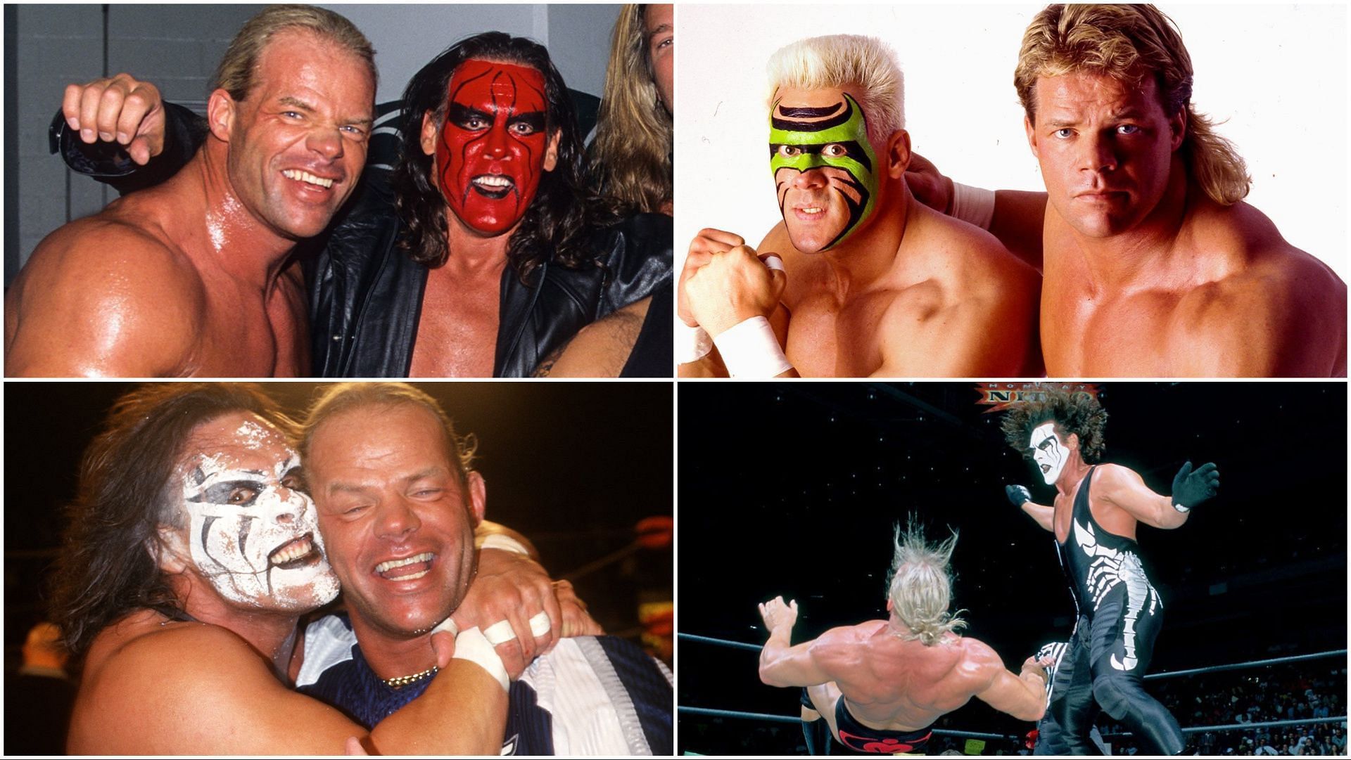 WWE Hall of Famers Sting and Lex Luger in WCW