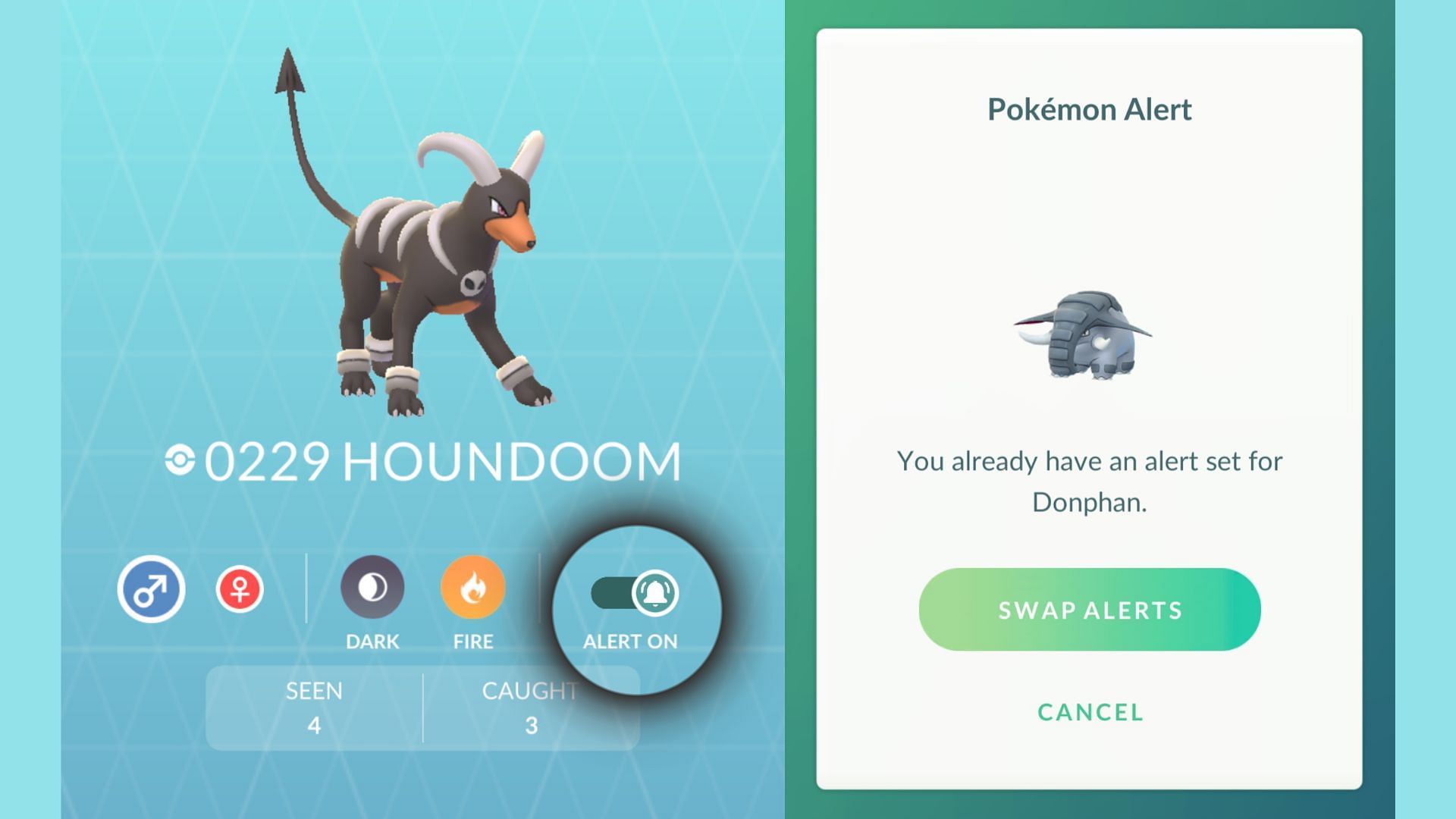 The new in-game Alerts System (Image via The Pokemon Company)