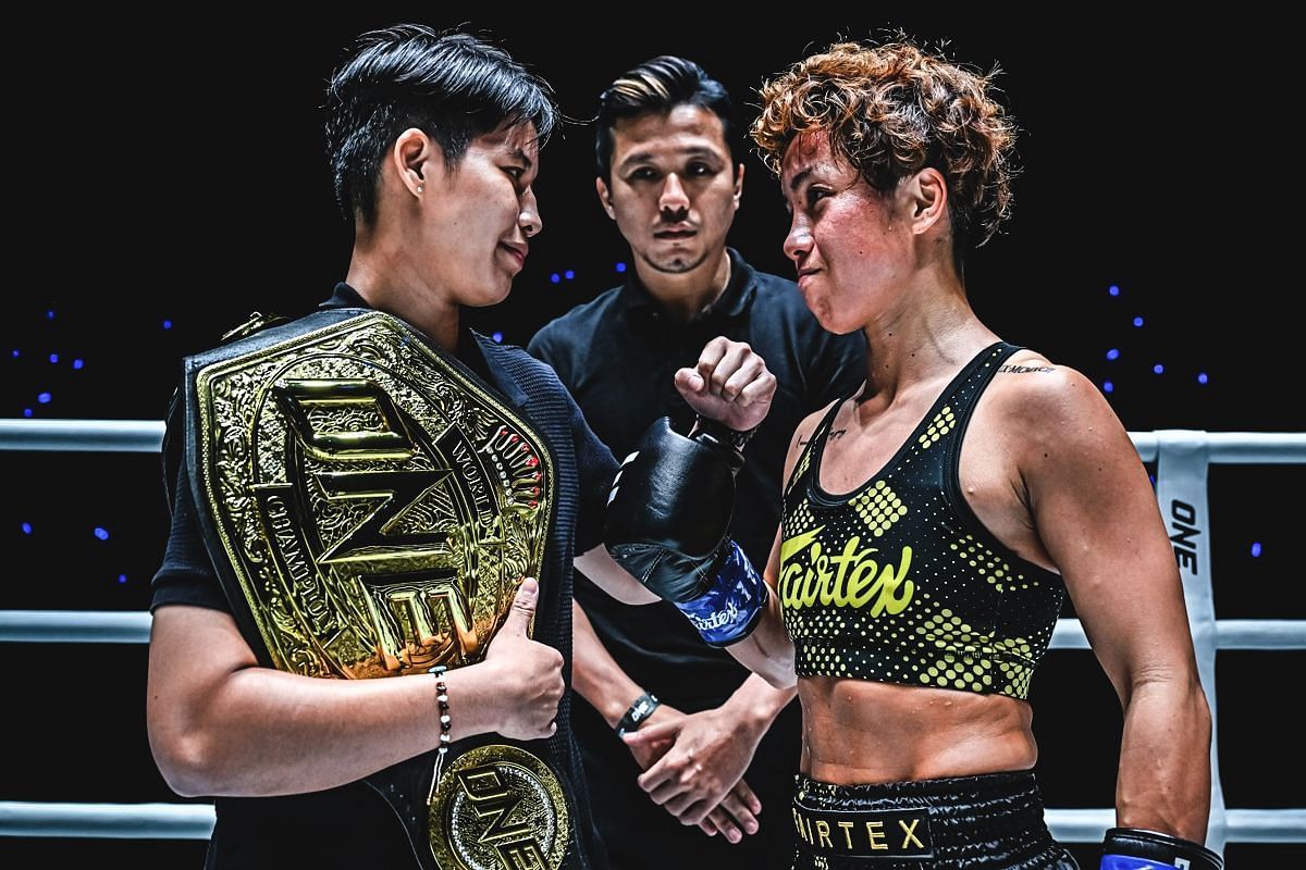 Phetjeeja (left) and Kana (right). [Photo from ONE Championship]