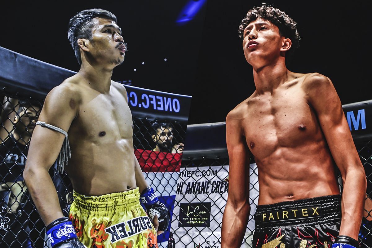 Superlek (left) and Nabil Anane (right). [Photos from ONE Championship]