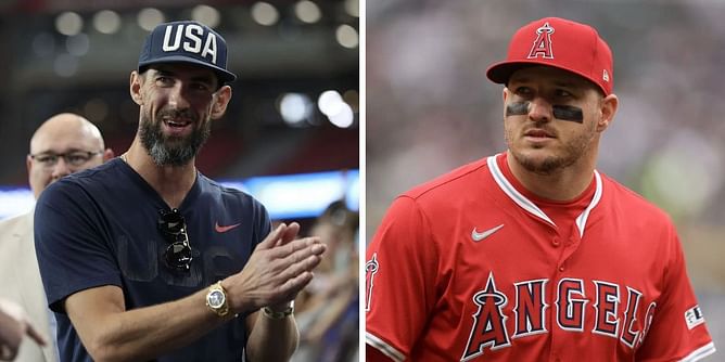 Michael Phelps drops 2-word reaction as Mike Trout enters his 14th full Major League season