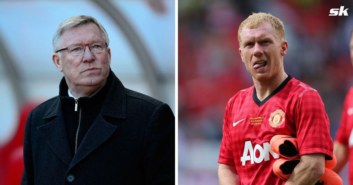 L to R: Sir Alex Ferguson and Paul Scholes (All images sourced from Getty)