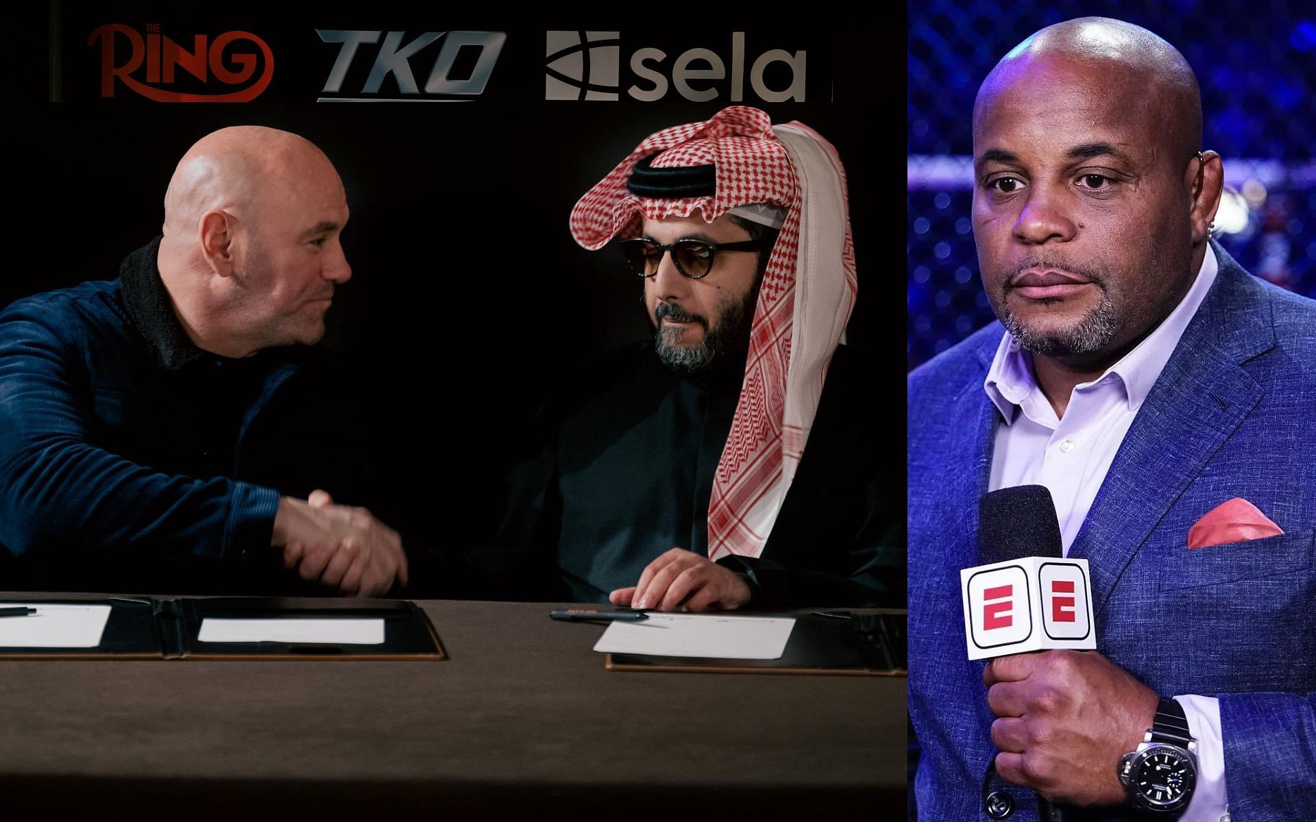 UFC insider unpacks how Dana White (far left) and Turki Alalshikh