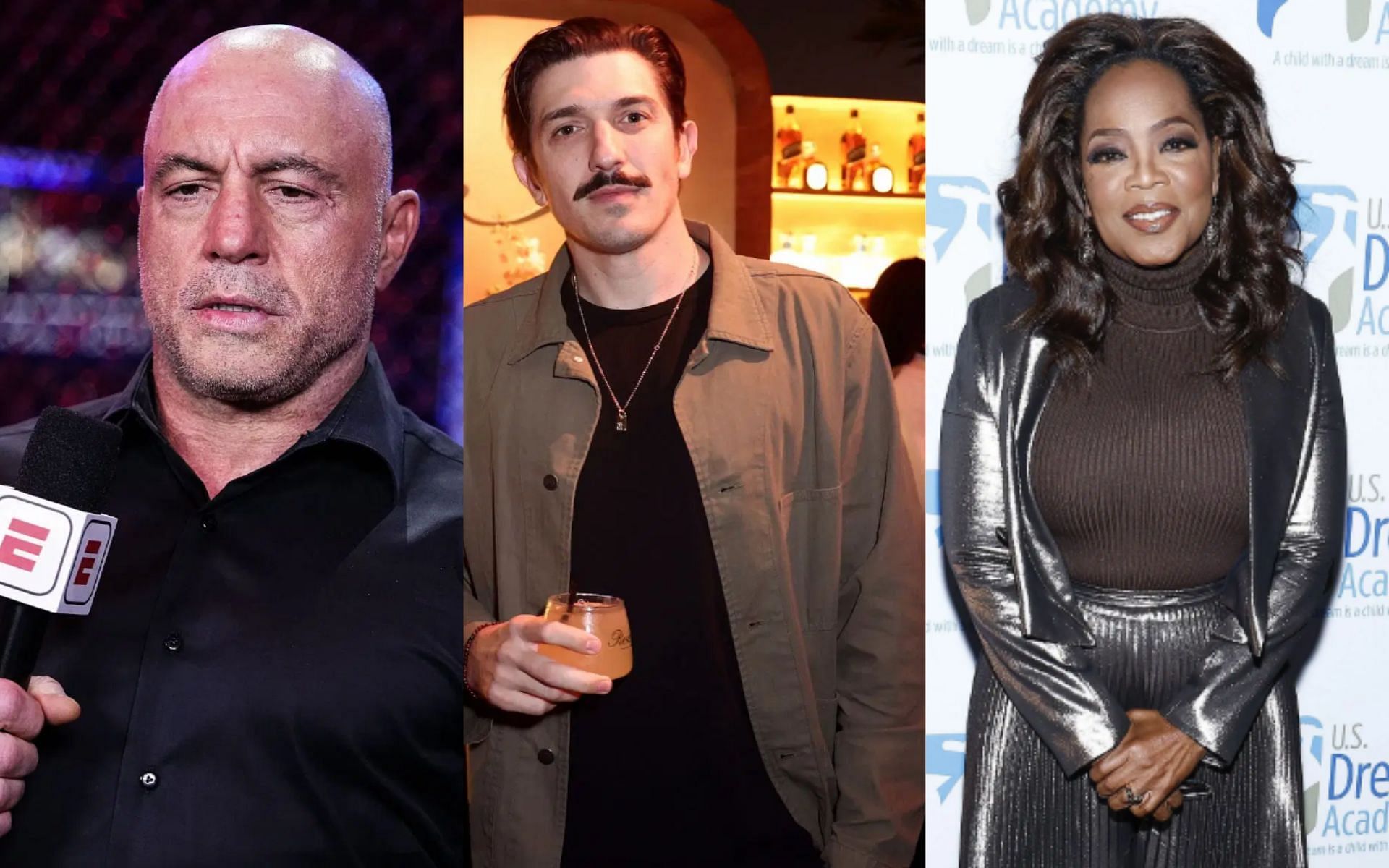 Joe Rogan, Andrew Schulz, and Oprah Winfrey