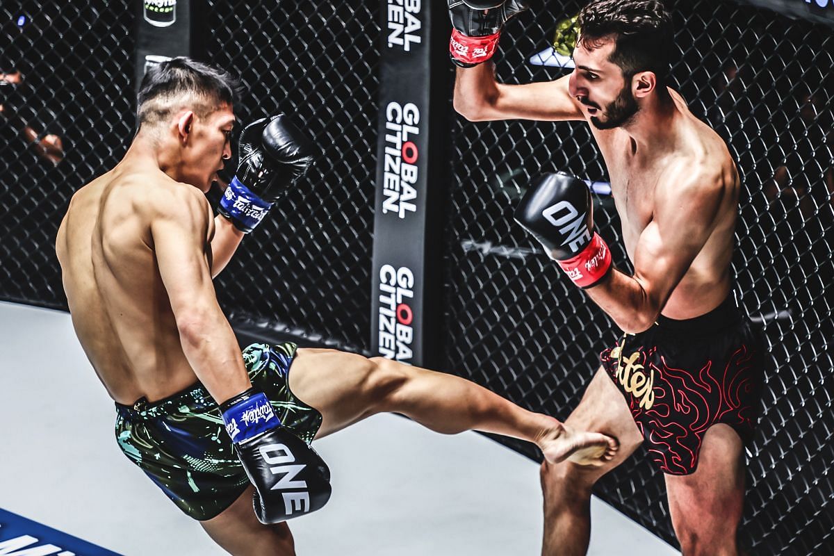 Masaaki Noiri fighting Shakir Al-Tekreeti in January 2024. [Photo via: ONE Championship]