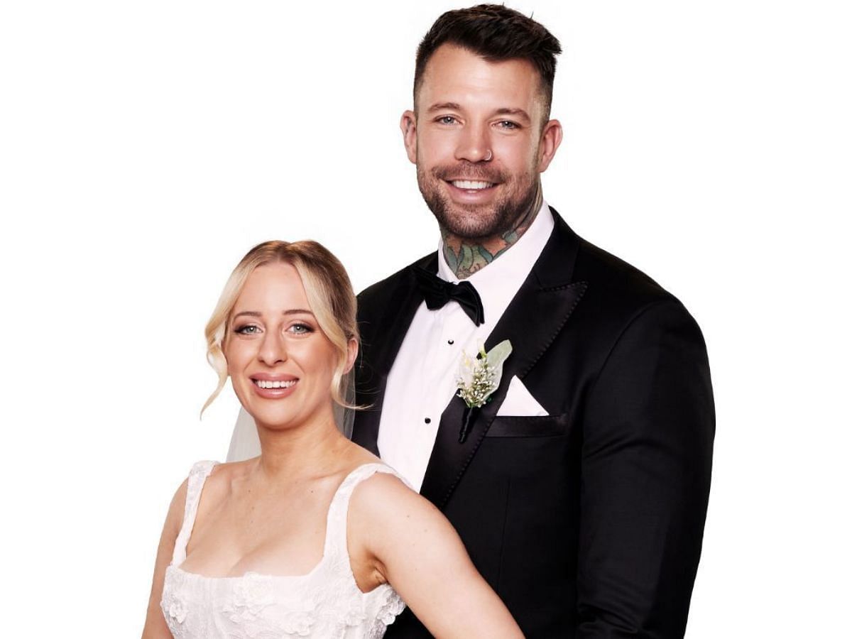 Jamie and Dave of Married At First Sight Australia 2025 (Image via 9Now)