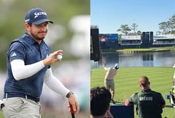 WATCH: Alejandro Tosti jumps in water to celebrate an ace on the 17th hole at TPC Sawgrass