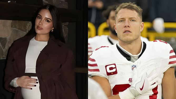 Christian McCaffrey sends 1-word message as wife Olivia Culpo shows off second-trimester baby bump