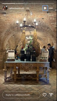 Catherine Holt's Instagram Story (Image: Instagram @catherinemholtt)