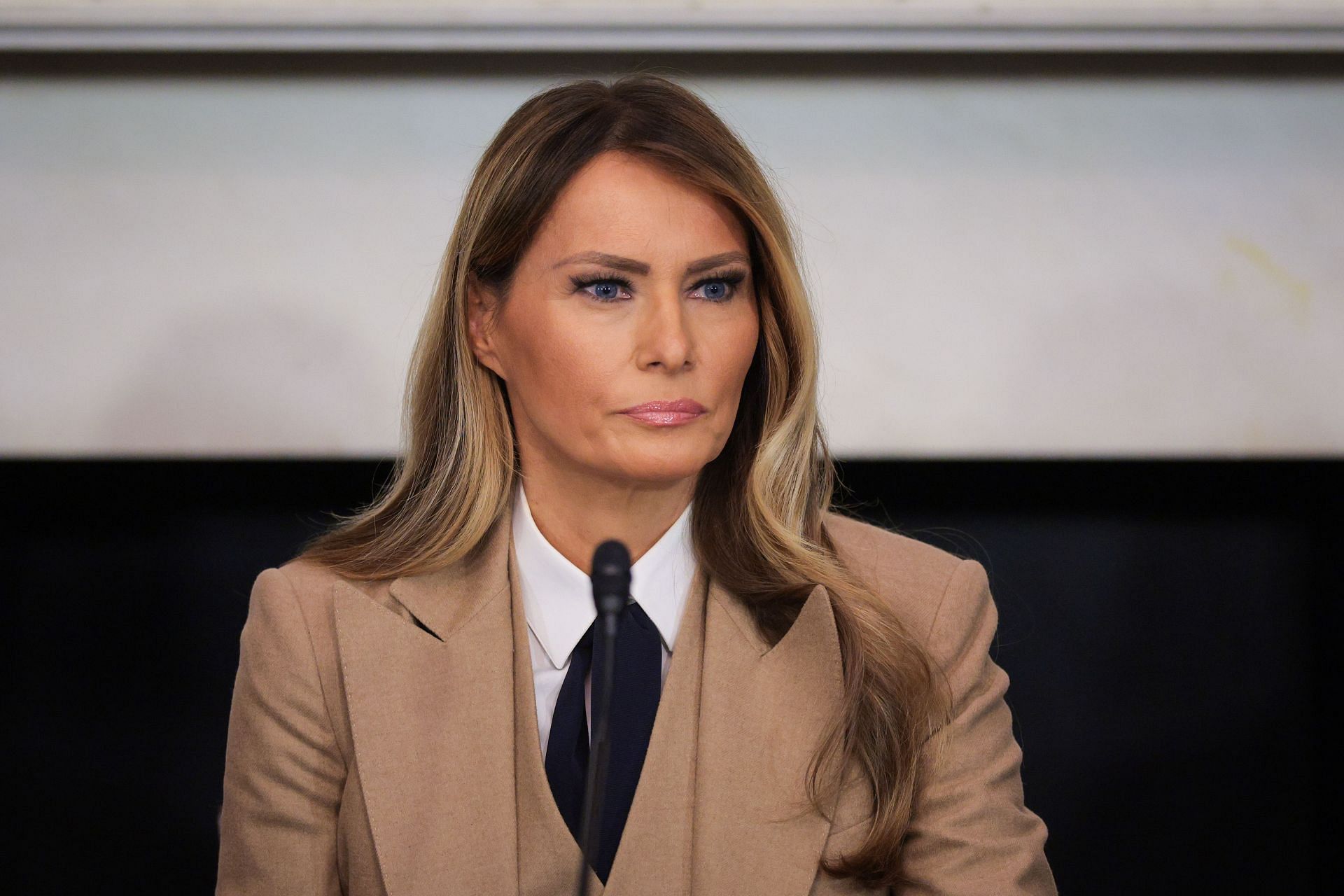 First Lady Melania Trump Joins Roundtable Discussion On &quot;Take It Down Act&quot; - Source: Getty