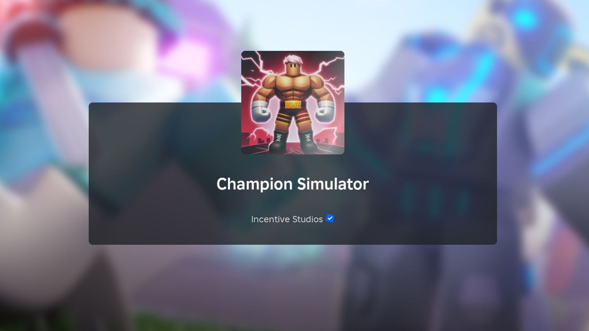 Champion Simulator loading screen