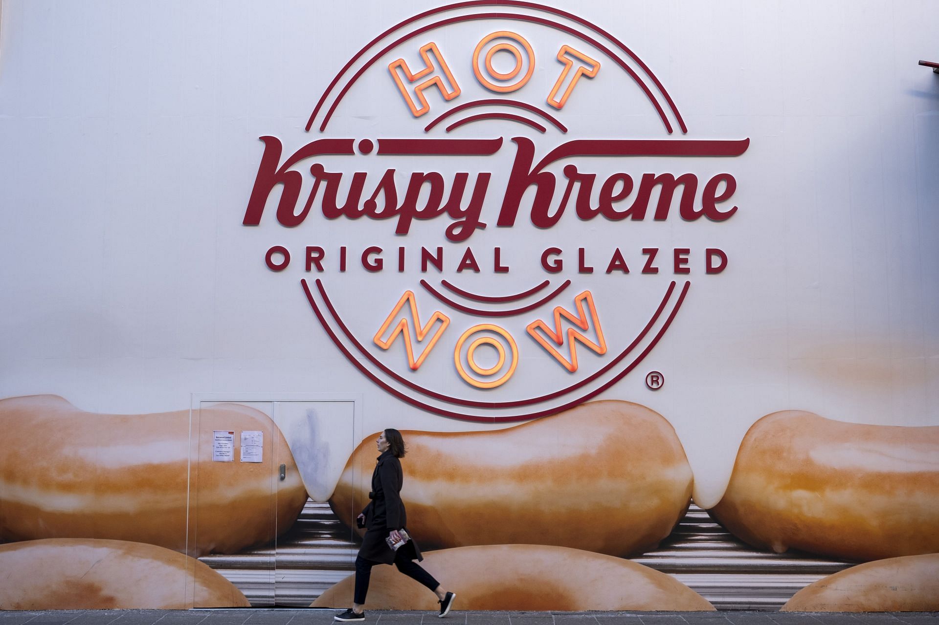 Sign For Brand Krispy Kreme (Image Source: Getty)