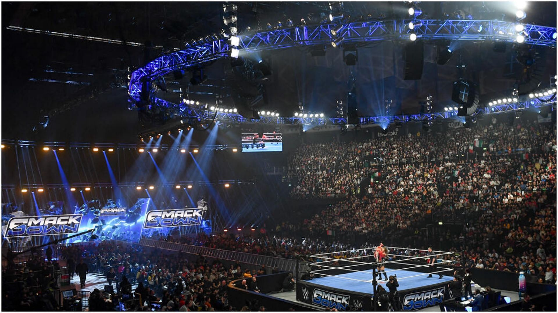 The star is a former champion in WWE. [Photo via: WWE.com]