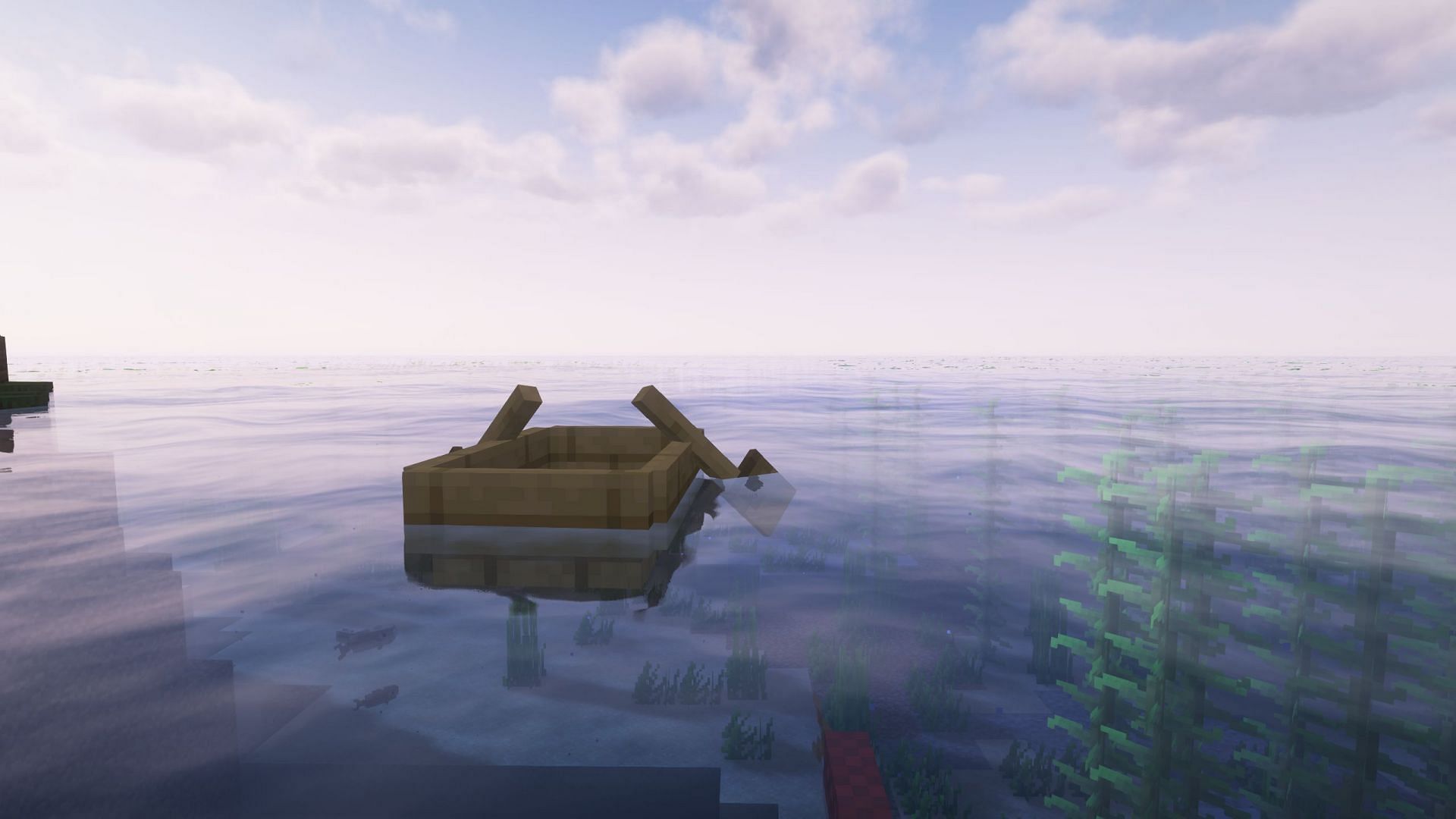 The Regular Ocean covers a large area of the Overworld (Image via Sportskeeda Gaming/Mojang Studios)