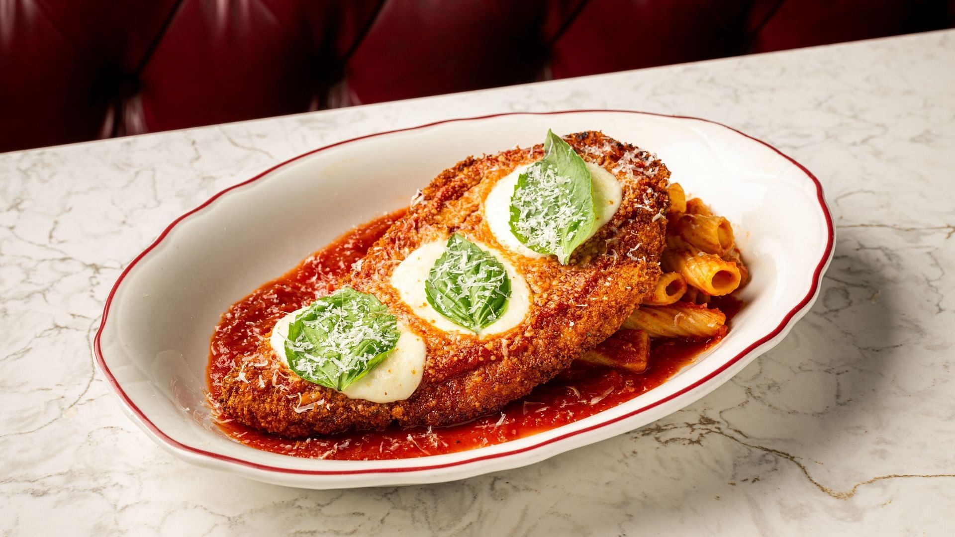 Maggiano&rsquo;s new &ldquo;The Grand&rdquo; Chicken Parmesan (Image via Maggiano&rsquo;s/ PR Newswire)