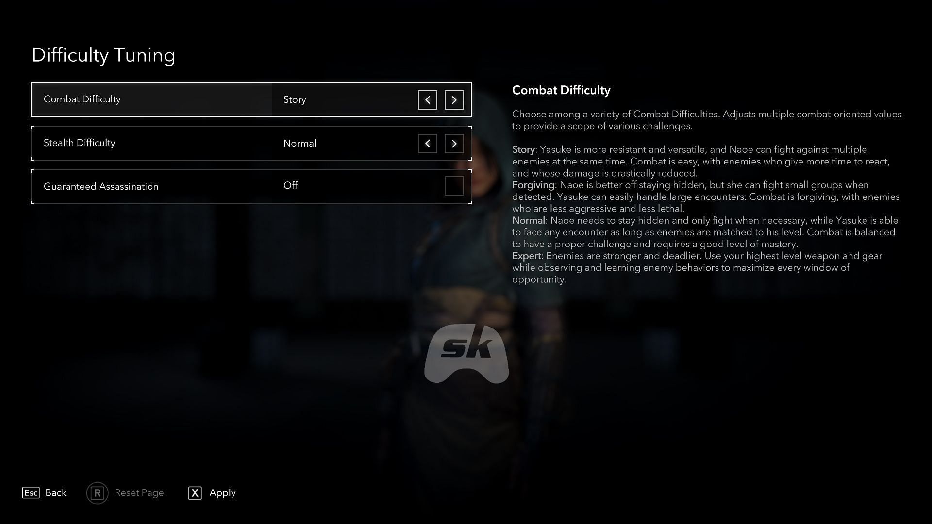 AC Shadows provides various difficulty options (Image via Sportskeeda Gaming || Ubisoft)