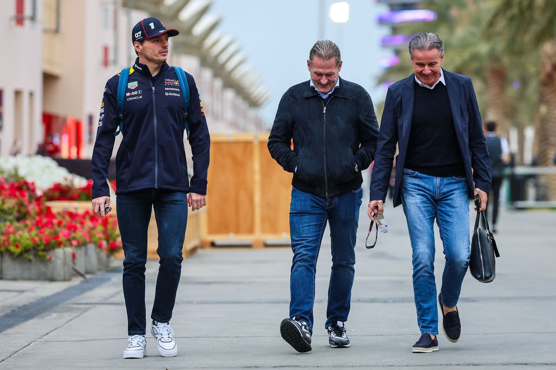 Max Verstappen [L] with dad Jos Verstappen [C] (Image Source: Getty)