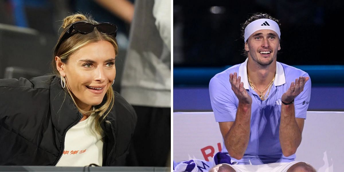 Alexander Zverev and Sophia Thomalla on tour - Image Source: Getty 