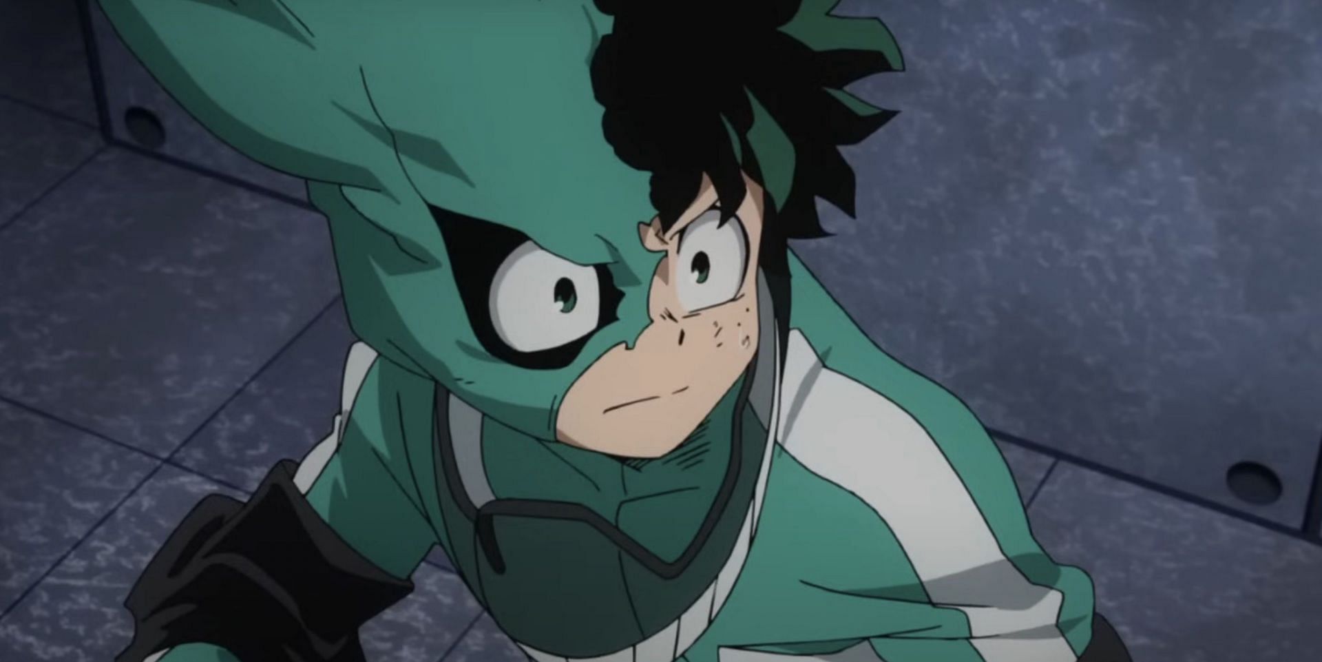 Deku as seen in anime (Image via Studio Bones)