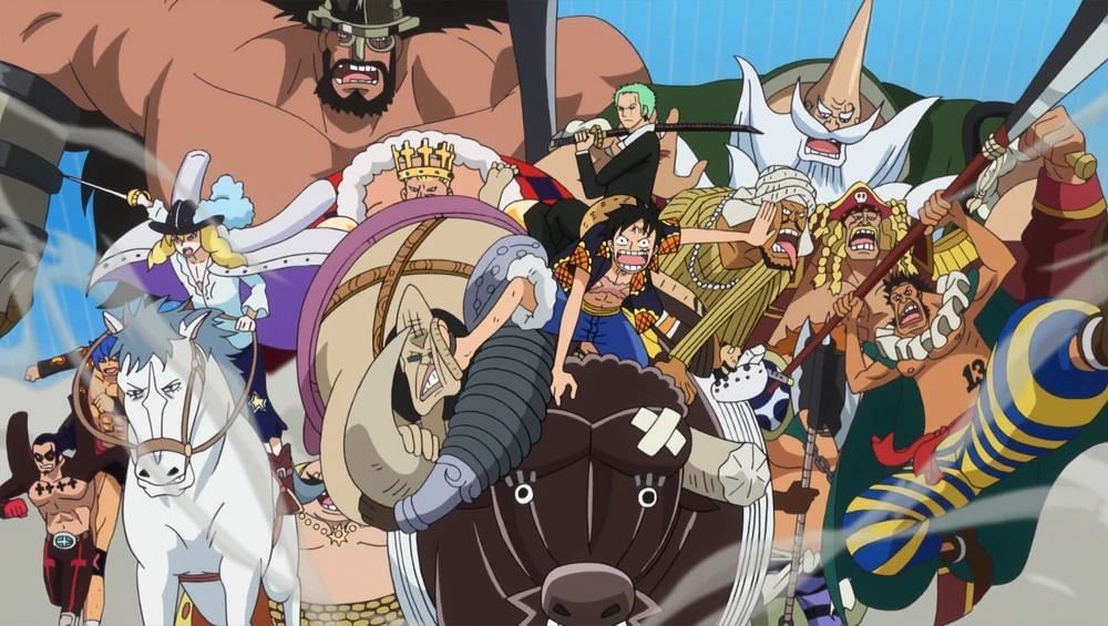 Monkey D. Luffy in One Piece.