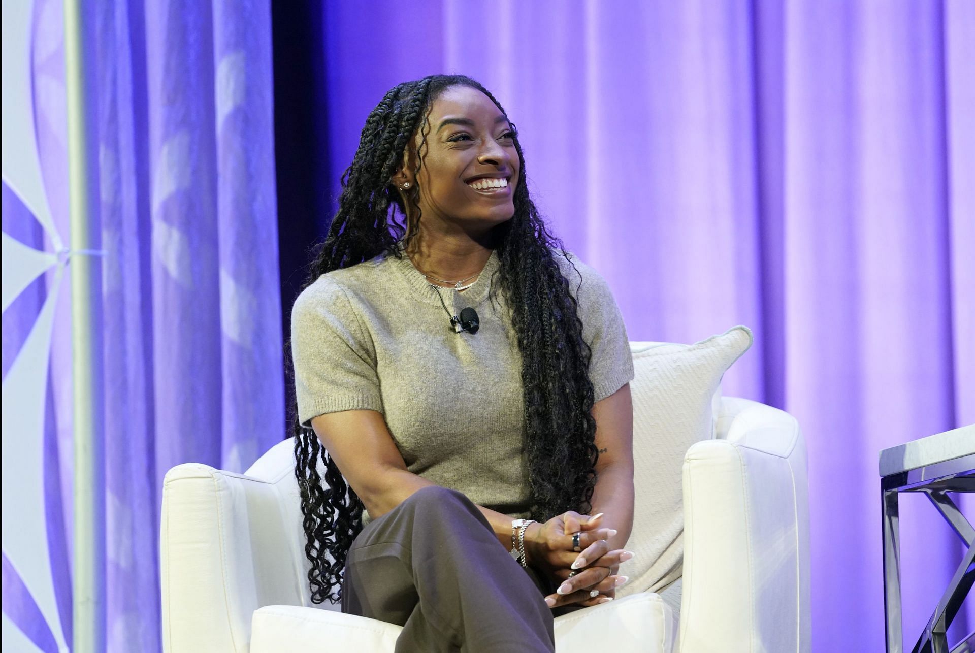 Simone Biles at the California Conference For Women - Source: Getty