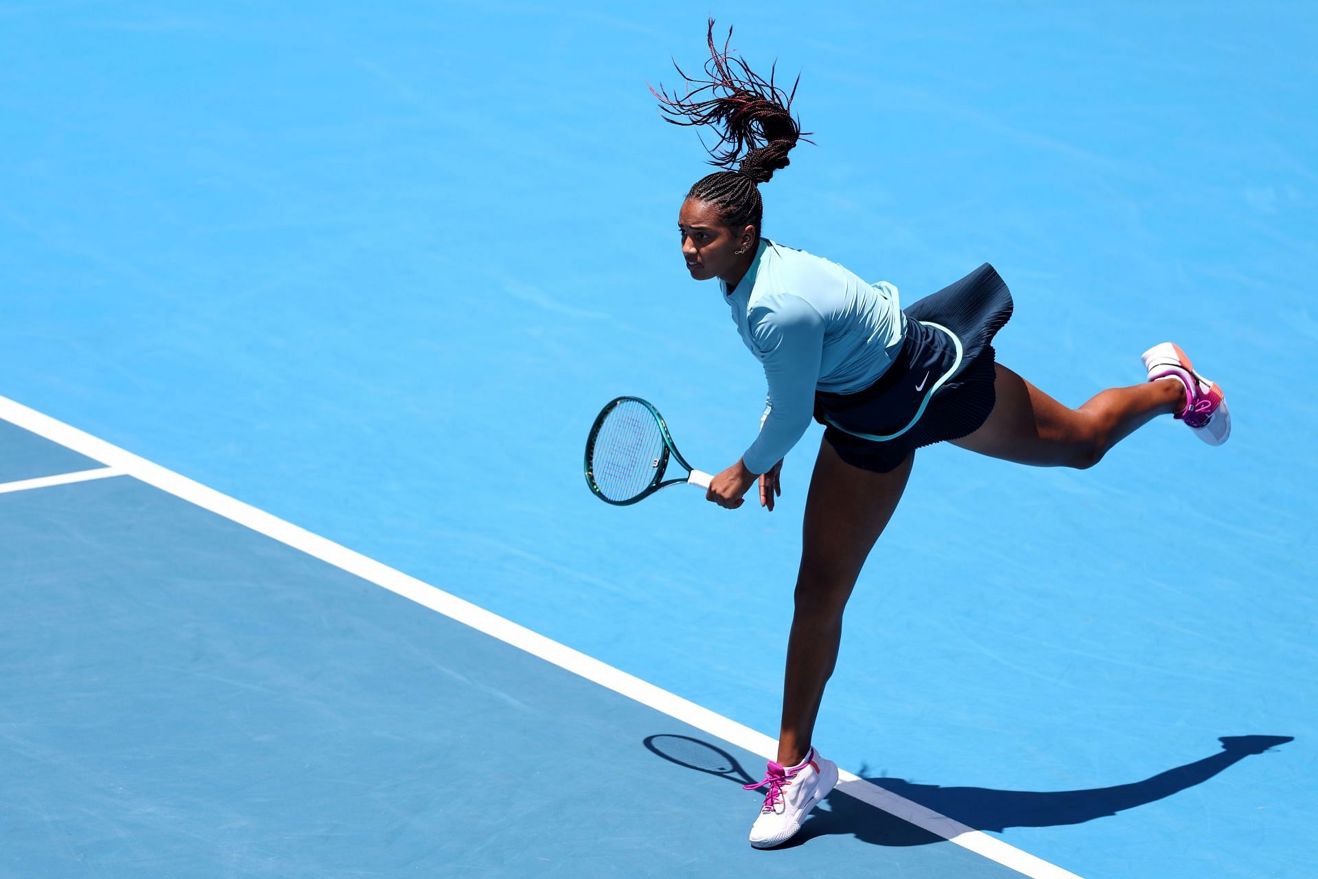 Montgomery in action at the 2025 ASB Classic - Source: Getty