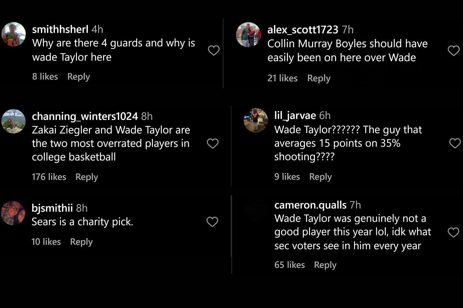 Fans commented on Instagram (@marchmadnessmbb/IG)