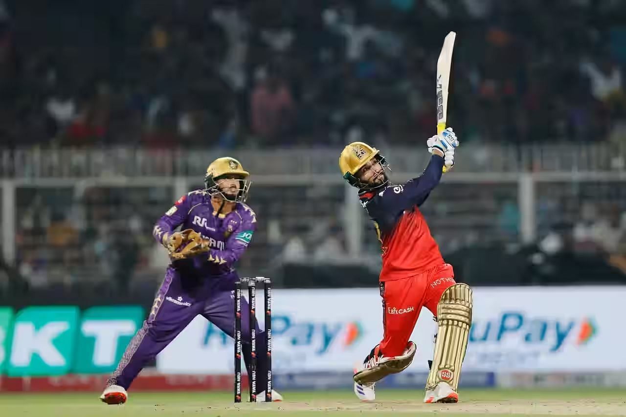 Rajat Patidar smashed 34 runs off 16 deliveries in RCB&#039;s IPL 2025 win vs KKR. [P/C: iplt20.com]