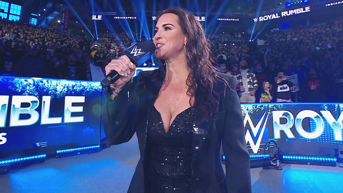 Stephanie McMahon at Royal Rumble (Pictures Courtesy: WWE.com)