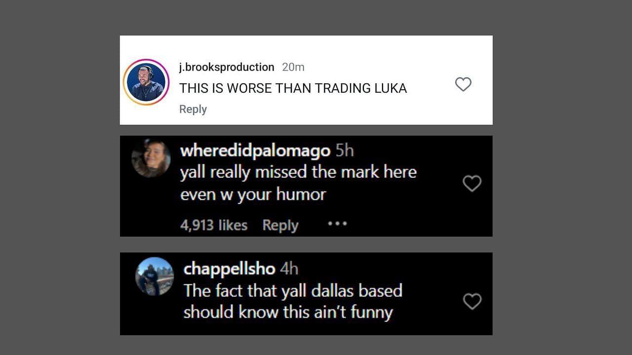 Fans comment on Luka Doncic joke made by Southwest Airlines. (Credits: @sothwestair/Instagram)