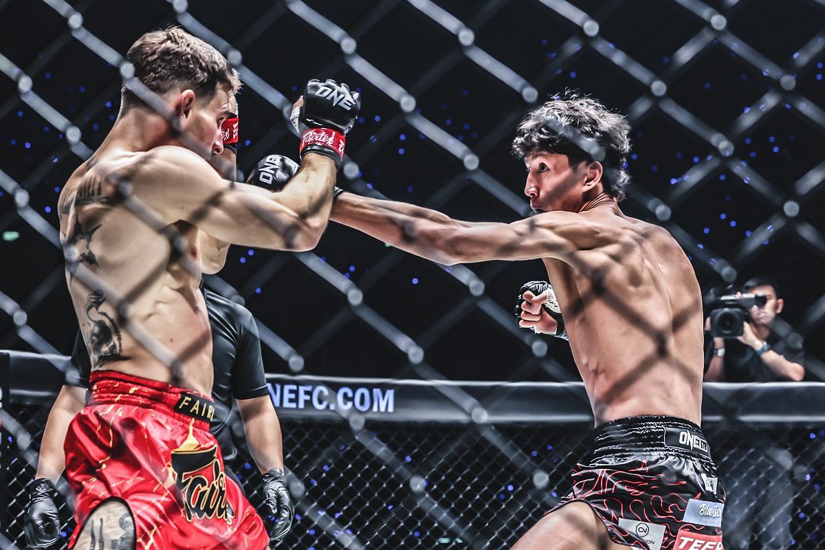 Nico Carrillo (left), Nabil Anane (left) [Photo via ONE Championship]