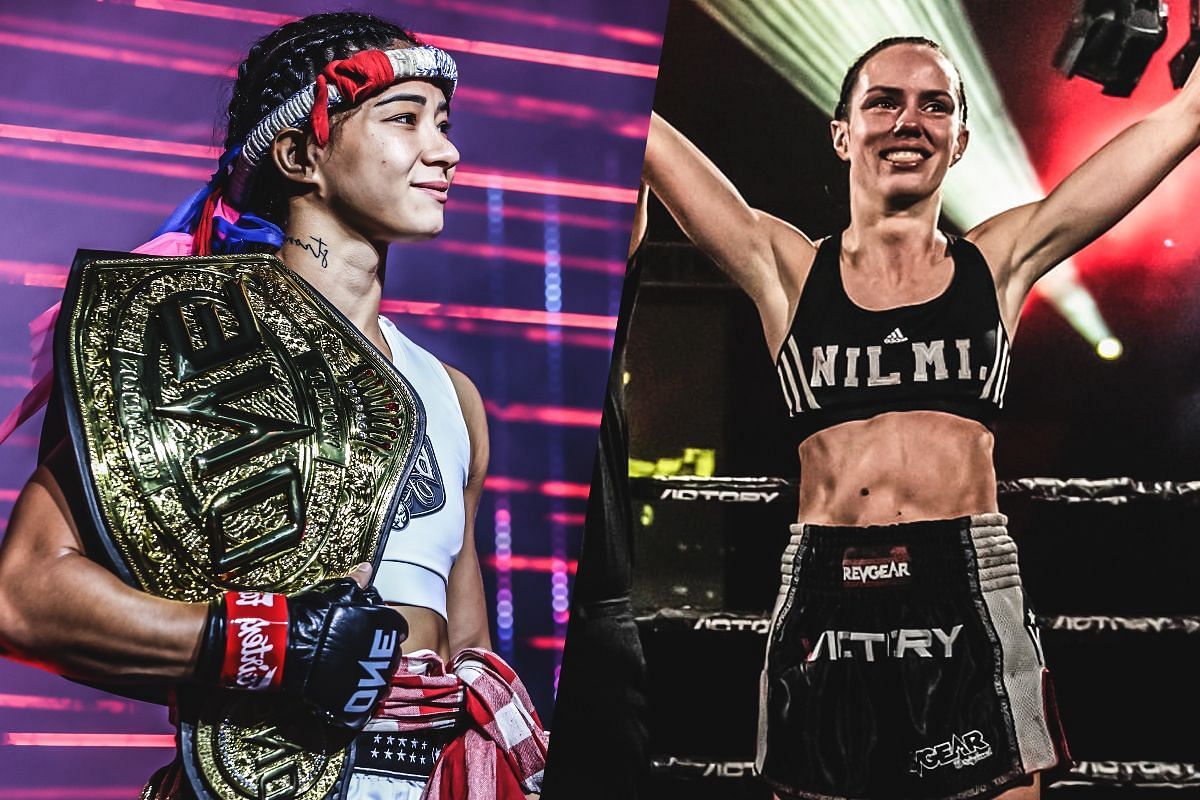 Allycia Hellen Rodrigues and Marie McManamon - Photo by ONE Championship