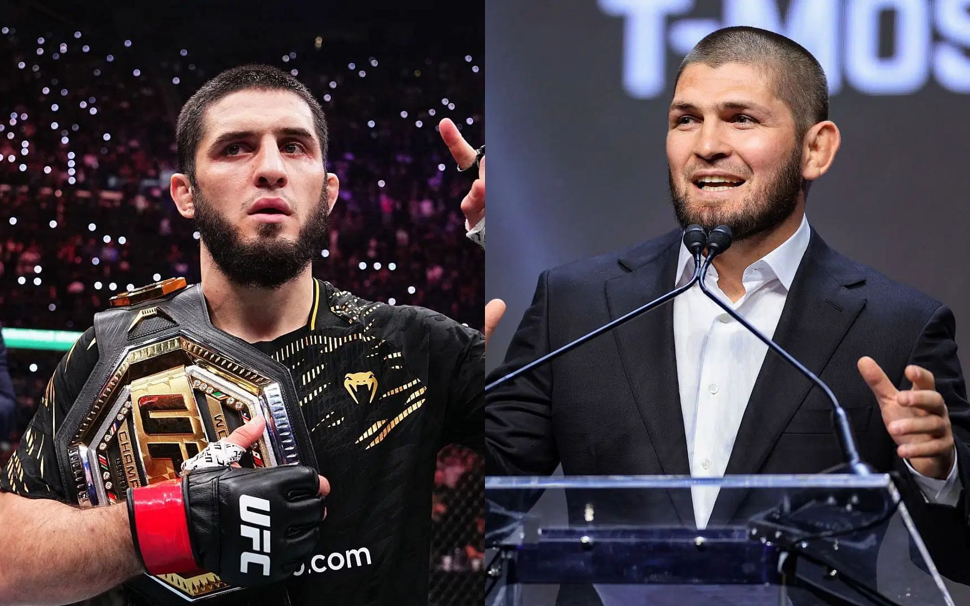 Renato Moicano believes Khabib Nurmagomedov (right) is obstructing Islam Makhachev