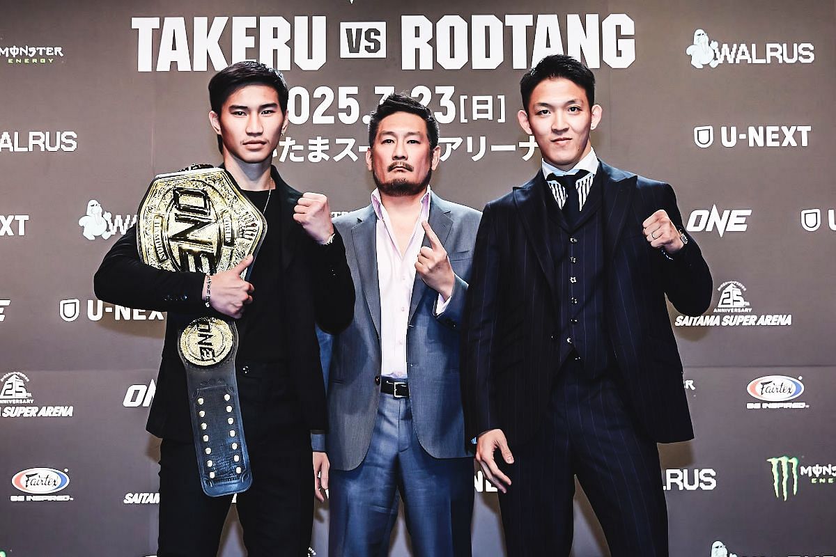 Tawanchai (left) and Masaaki Noiri (right). [Photo from ONE Championship]