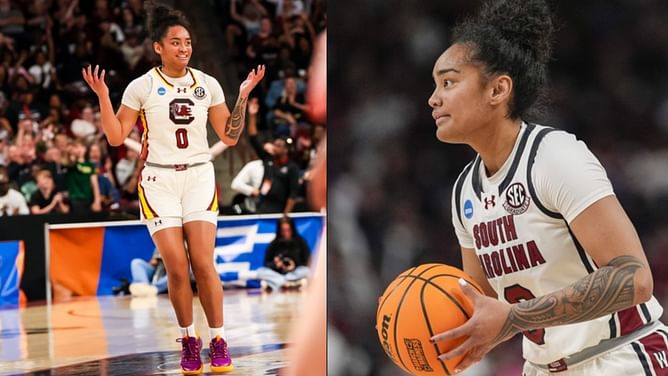 "Sorry I had to end your career" - South Carolina's Te-Hina Paopao takes playful jab at former teammate following win vs. Indiana