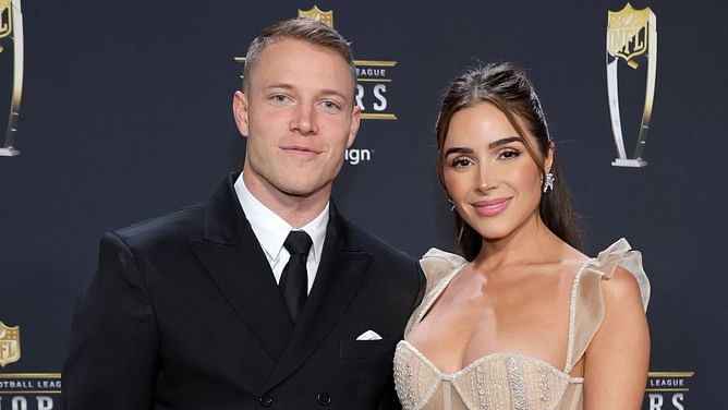 Christian McCaffrey’s wife Olivia Culpo sends 1-word message after 49ers release Kyle Juszczyk