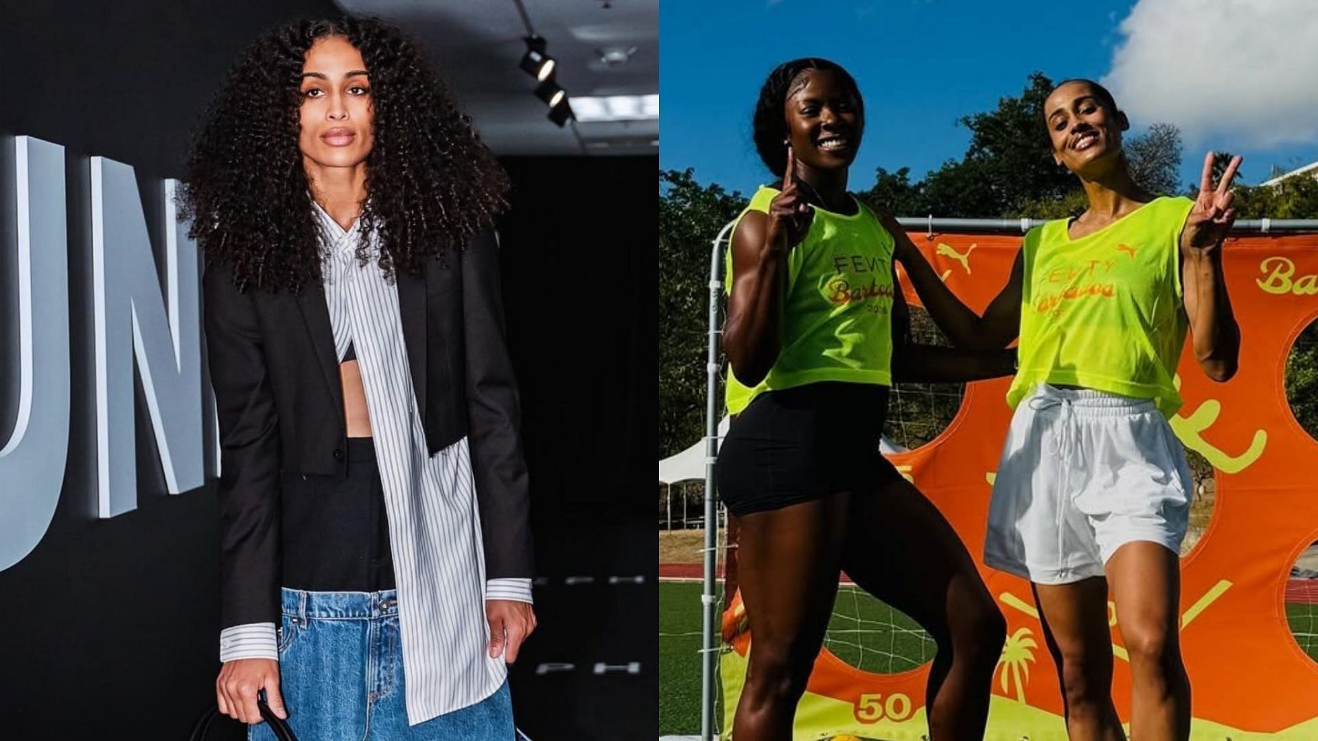 Skylar Diggins-Smith posts excited 4-word reaction to picture with Jamaican track and field superstar (Photo from @Pumasportstyle abnd @skylardigginssmith/ IG)