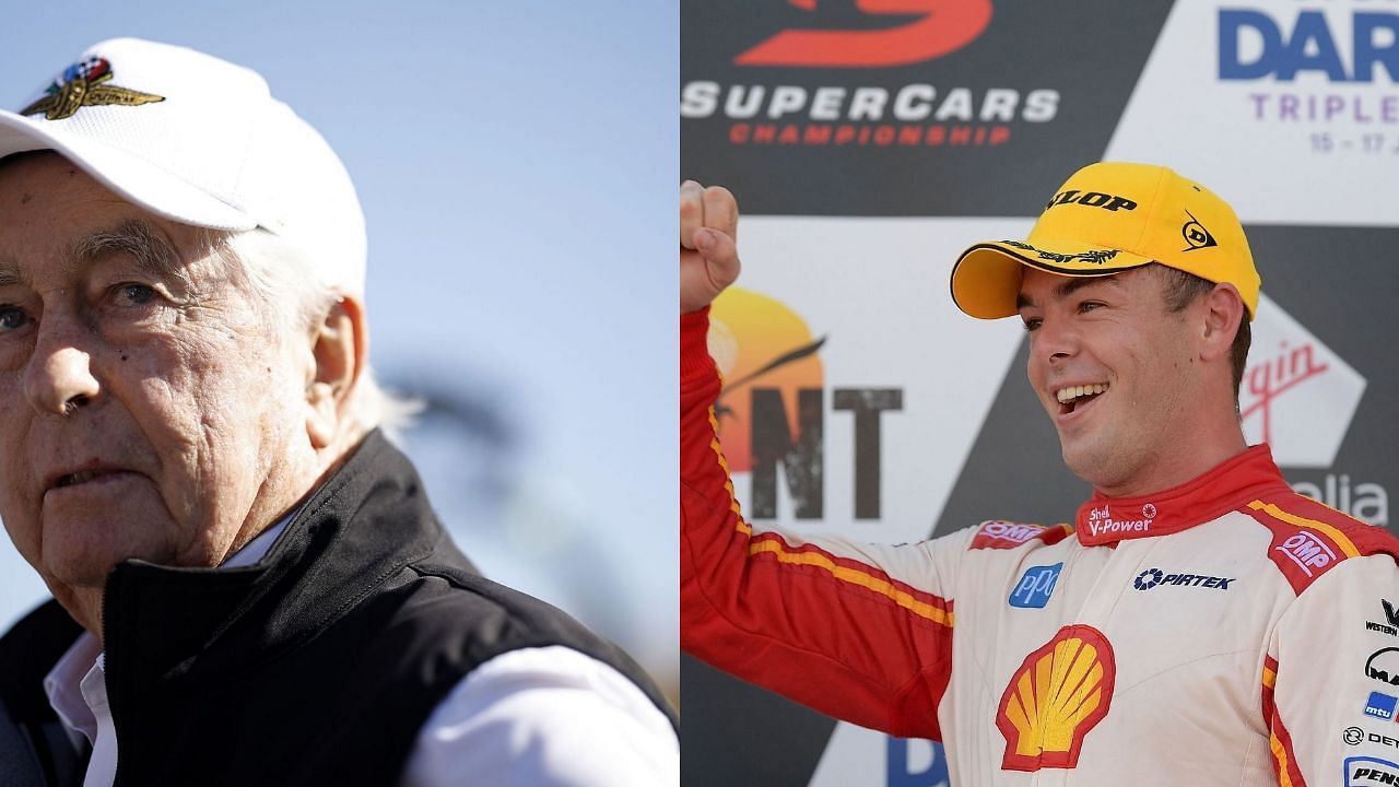 Left: Roger Penske, Right: Scott McLaughlin 