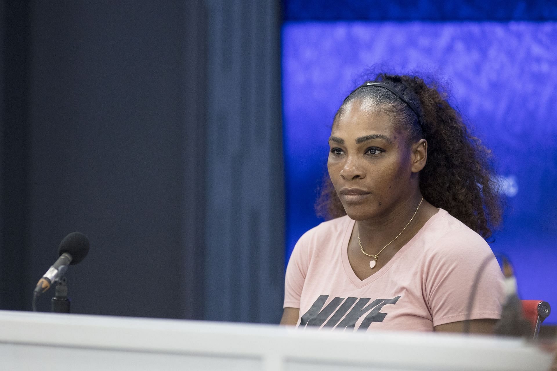 Serena Williams at a 2018 US Open press conference (Source: Getty)