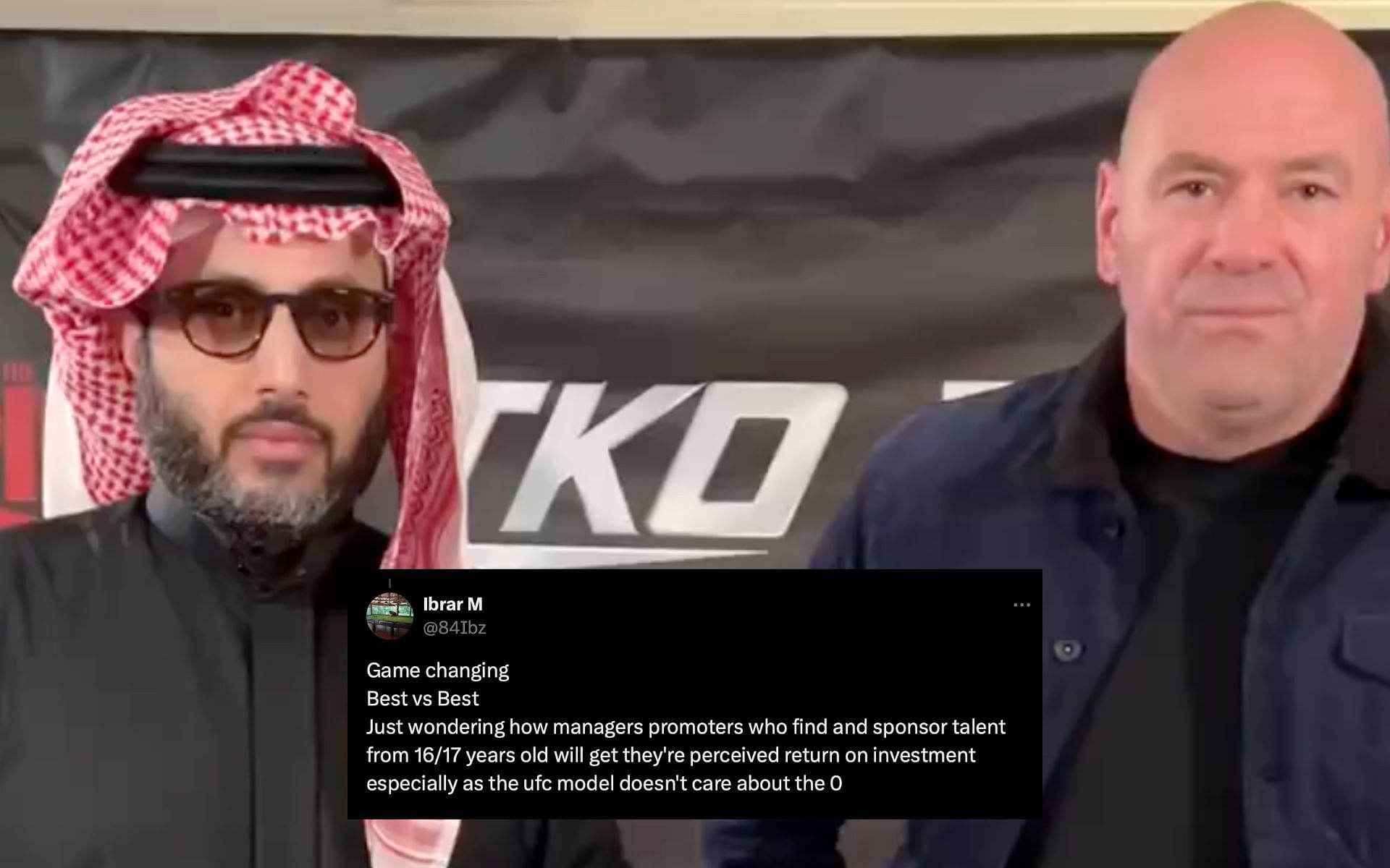 Dana White and Turki Alalshikh made a historic announcement today [Image Courtesy:@danawhite on X]