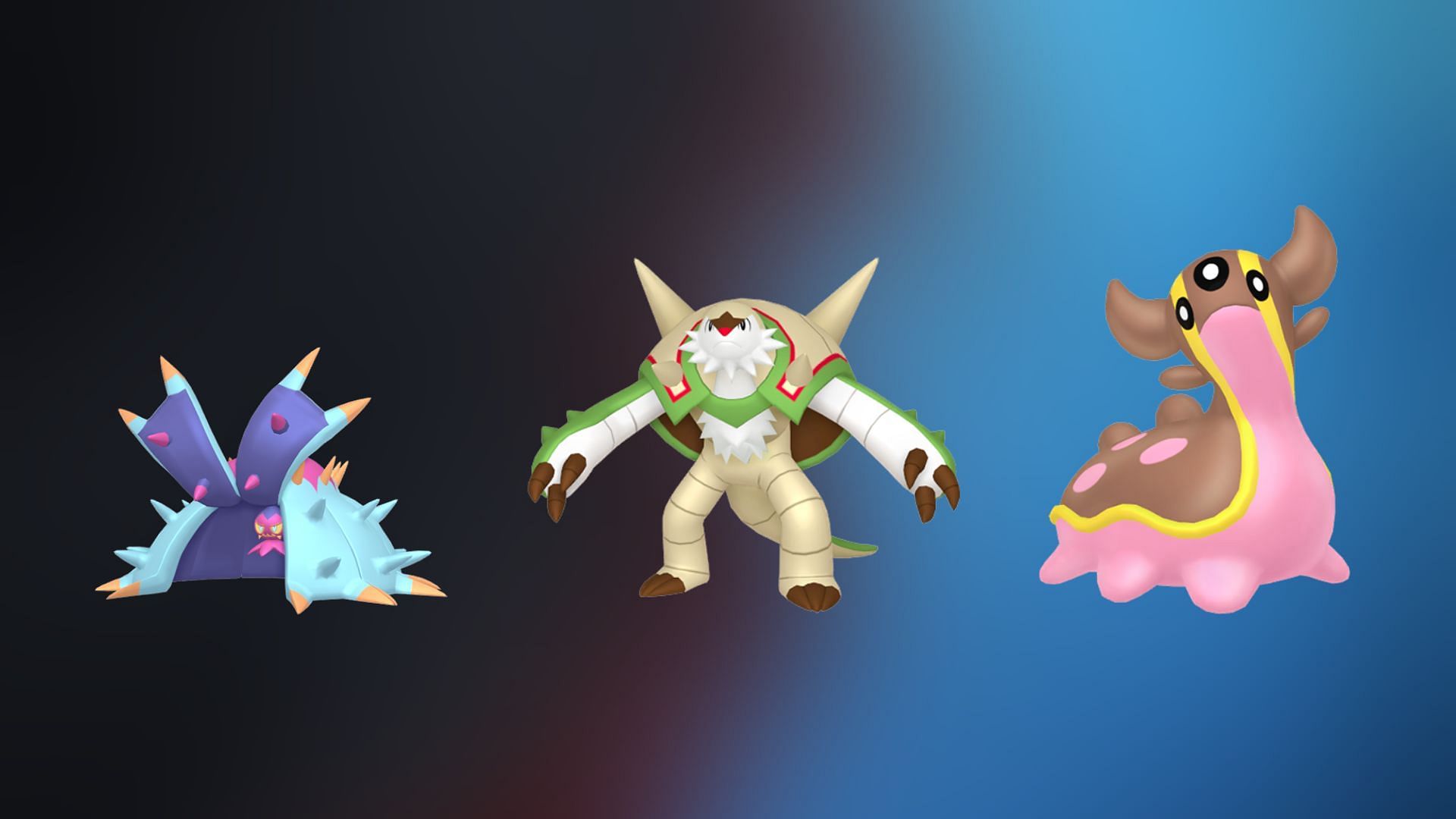 Toxapex, Chesnaught, and Gastrodon (Image via TPC)